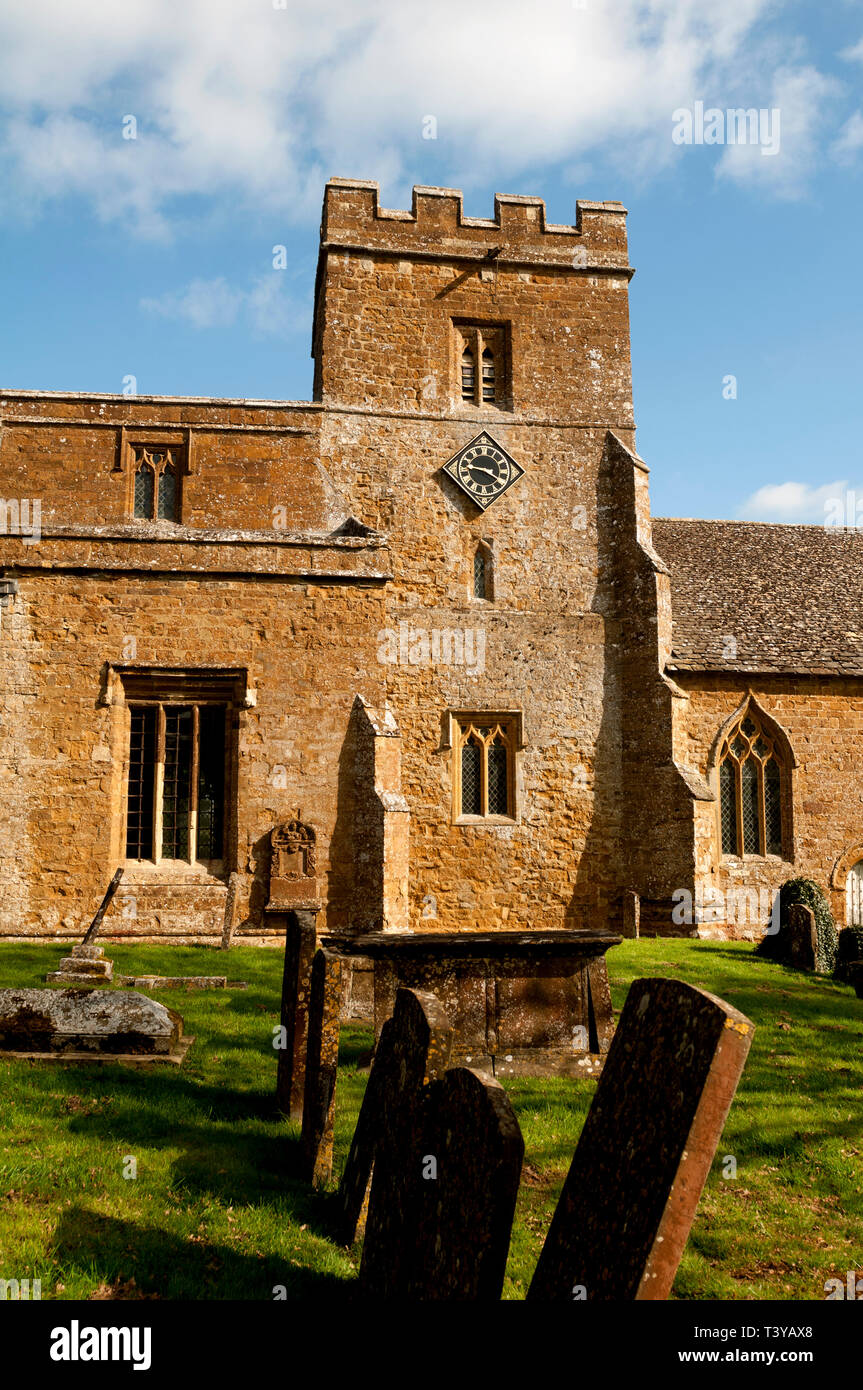San Etheldreda la Chiesa, Horley, Oxfordshire, England, Regno Unito Foto Stock