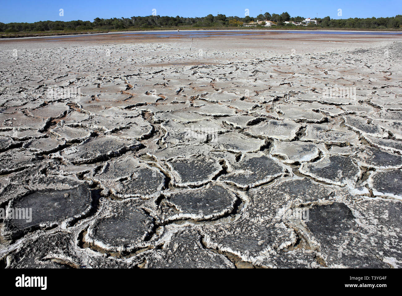 Le saline, Colonia de Sant Jordi, Mallorca Foto Stock