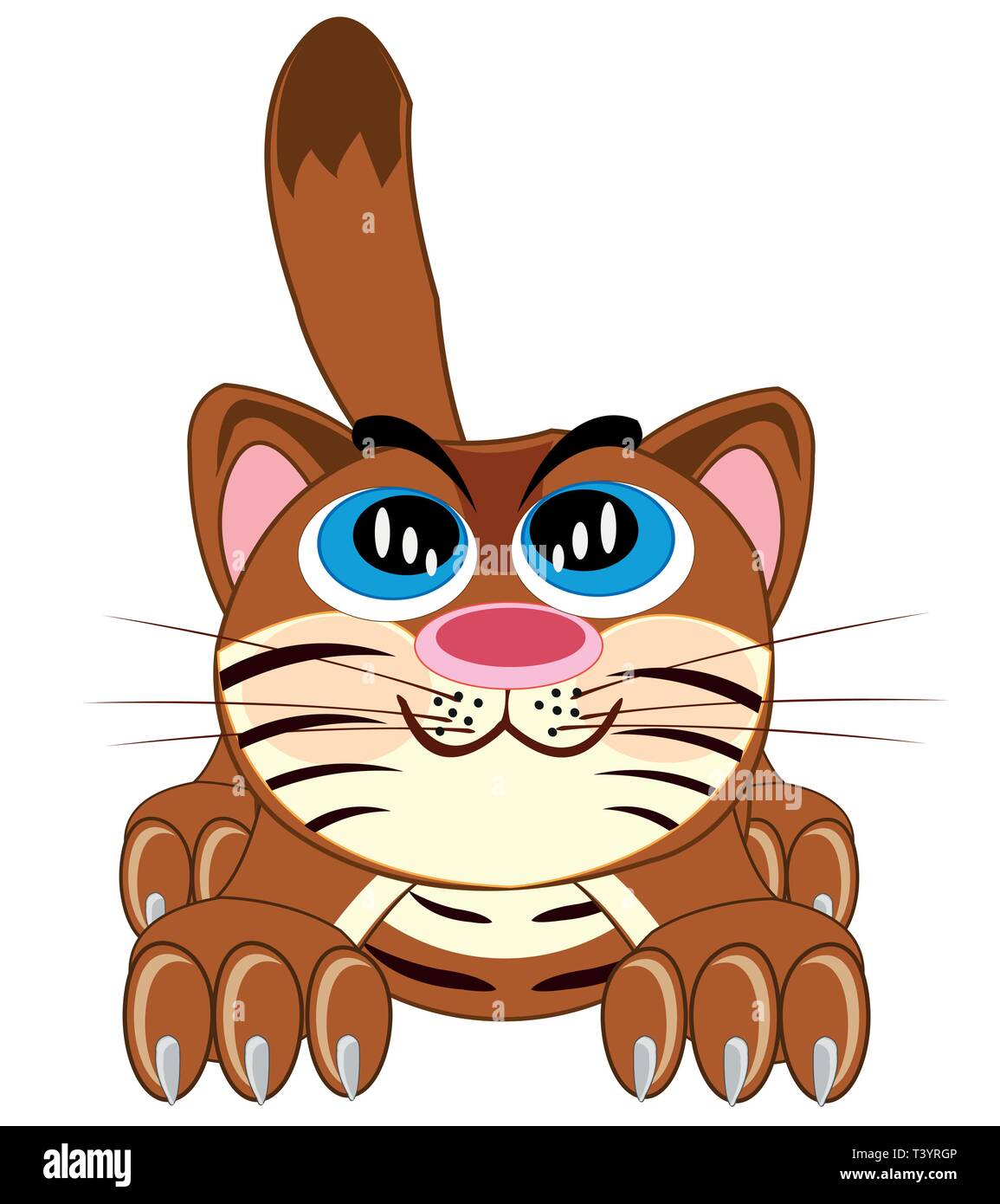 Illustrazione Vettoriale del cartoon pet cat Illustrazione Vettoriale