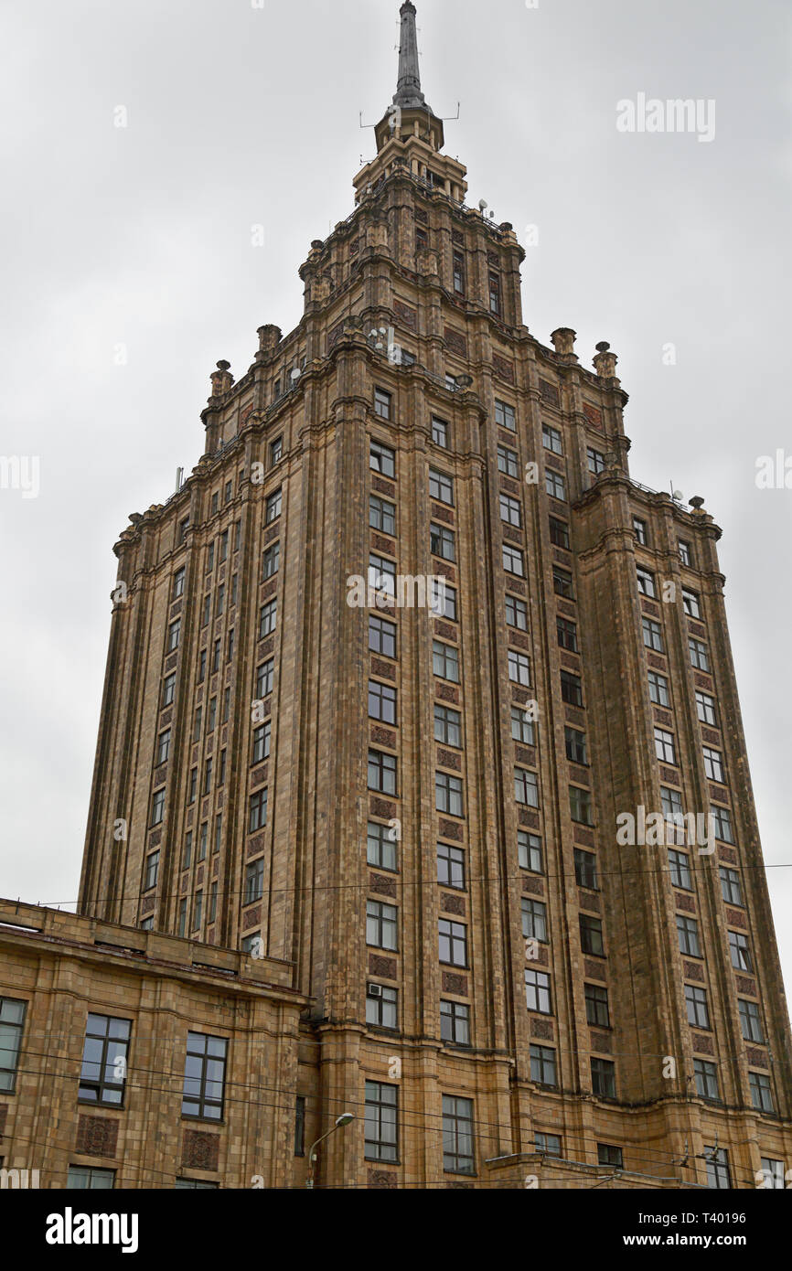 Il lettone accademia delle scienze, Riga Foto Stock