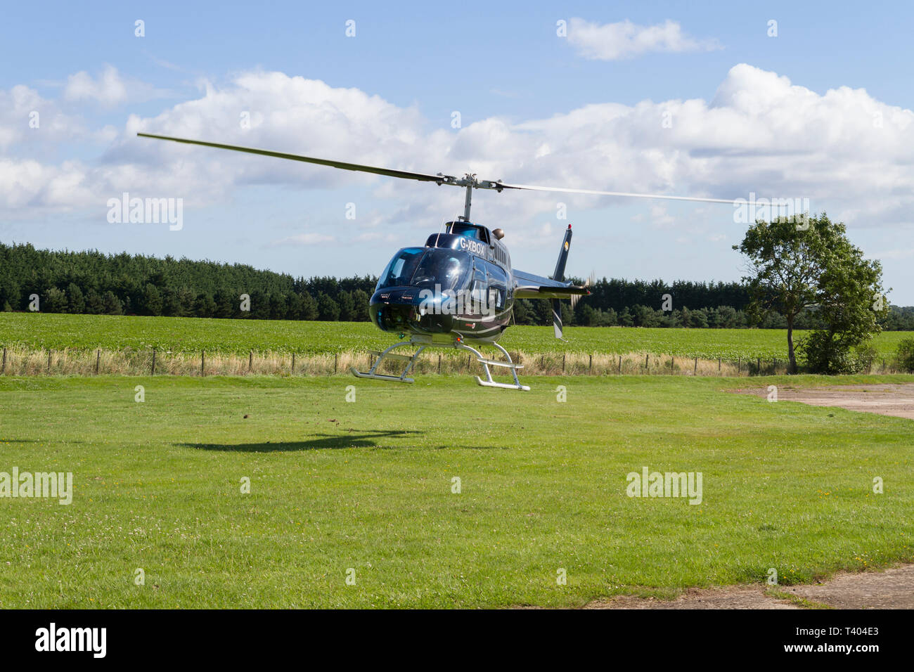 Heliscot Bell 206 Elicottero Foto Stock