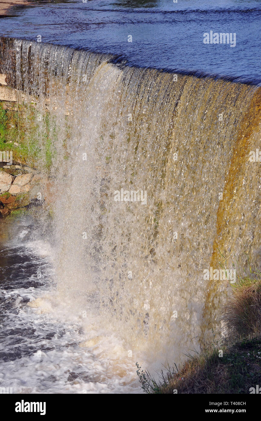 Jägala cade, Estonia. Jägala vízesés, Észtország. Foto Stock