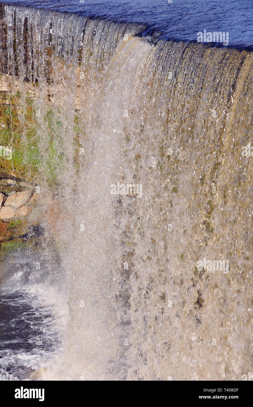 Jägala cade, Estonia. Jägala vízesés, Észtország. Foto Stock