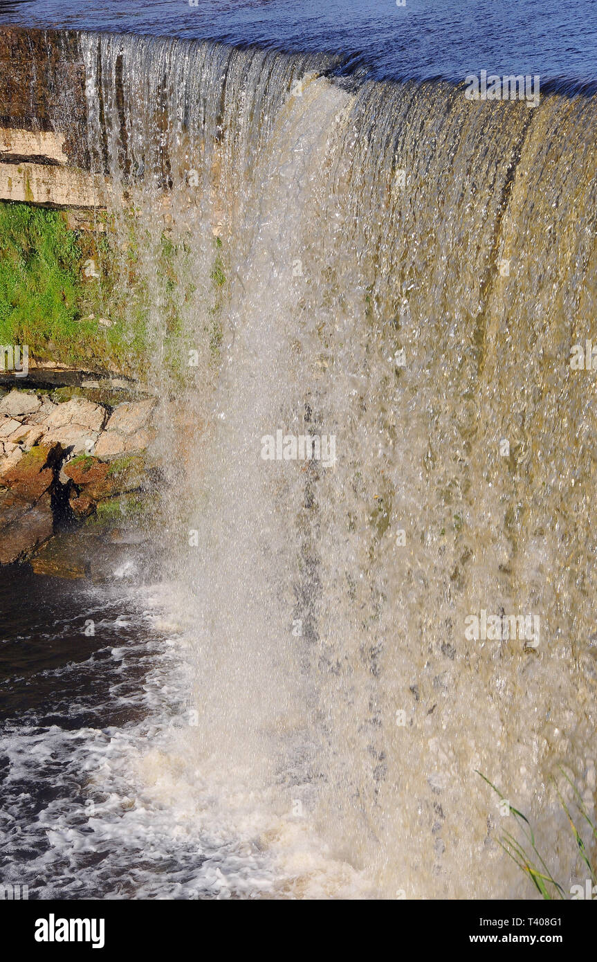 Jägala cade, Estonia. Jägala vízesés, Észtország. Foto Stock