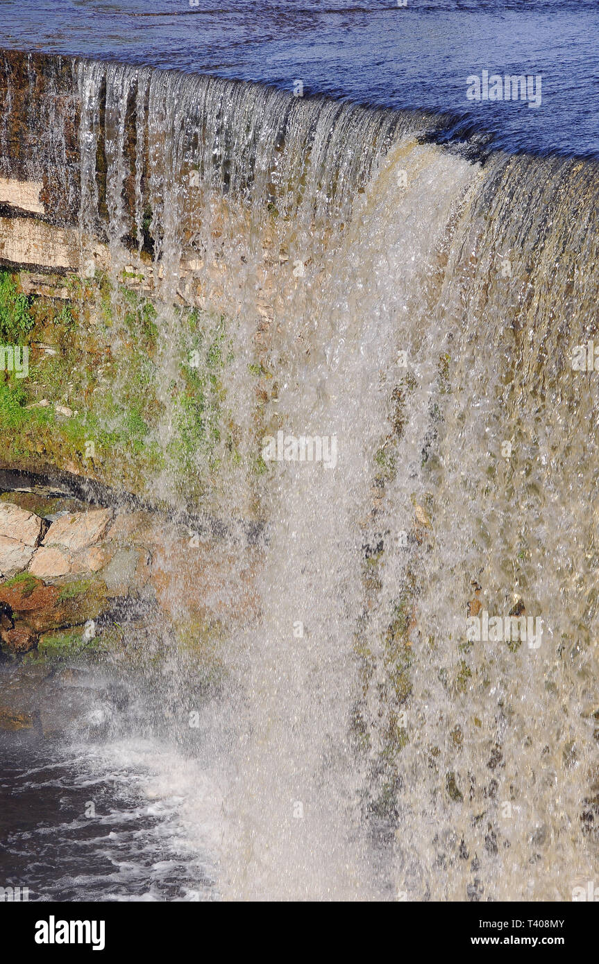 Jägala cade, Estonia. Jägala vízesés, Észtország. Foto Stock