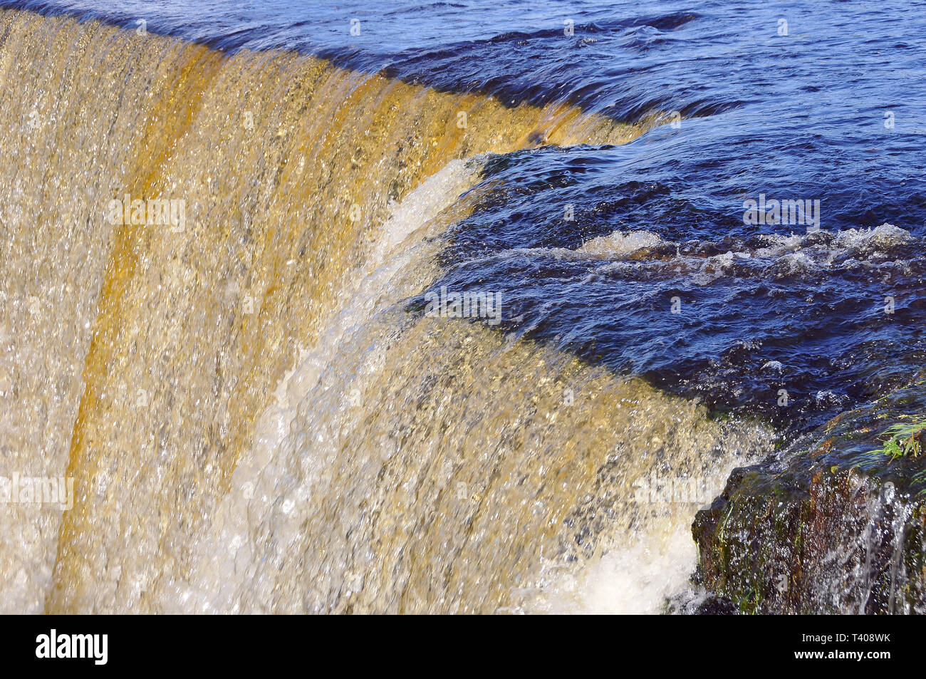 Jägala cade, Estonia. Jägala vízesés, Észtország. Foto Stock