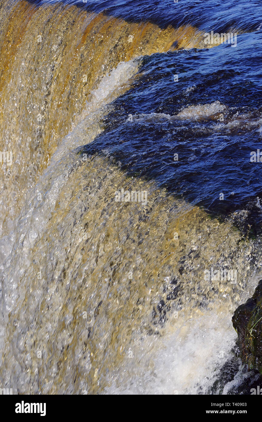 Jägala cade, Estonia. Jägala vízesés, Észtország. Foto Stock