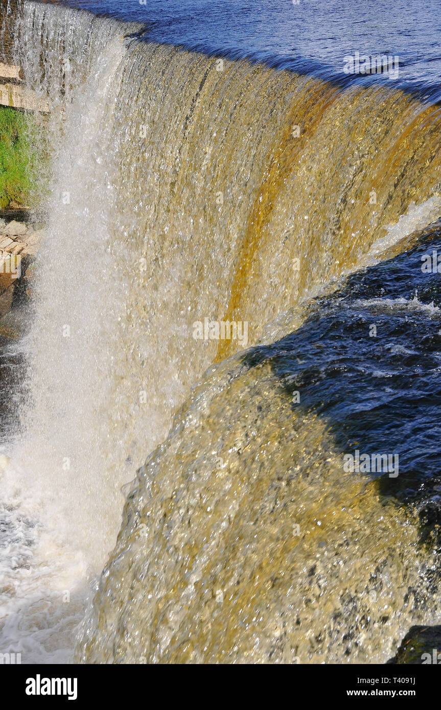 Jägala cade, Estonia. Jägala vízesés, Észtország. Foto Stock
