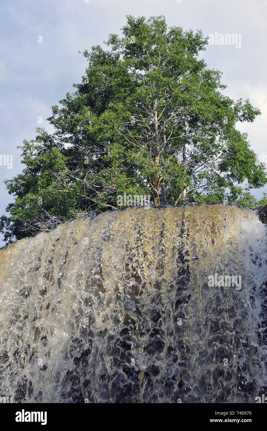 Jägala cade, Estonia. Jägala vízesés, Észtország. Foto Stock
