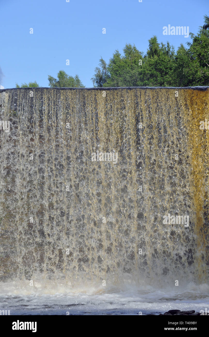Jägala cade, Estonia. Jägala vízesés, Észtország. Foto Stock