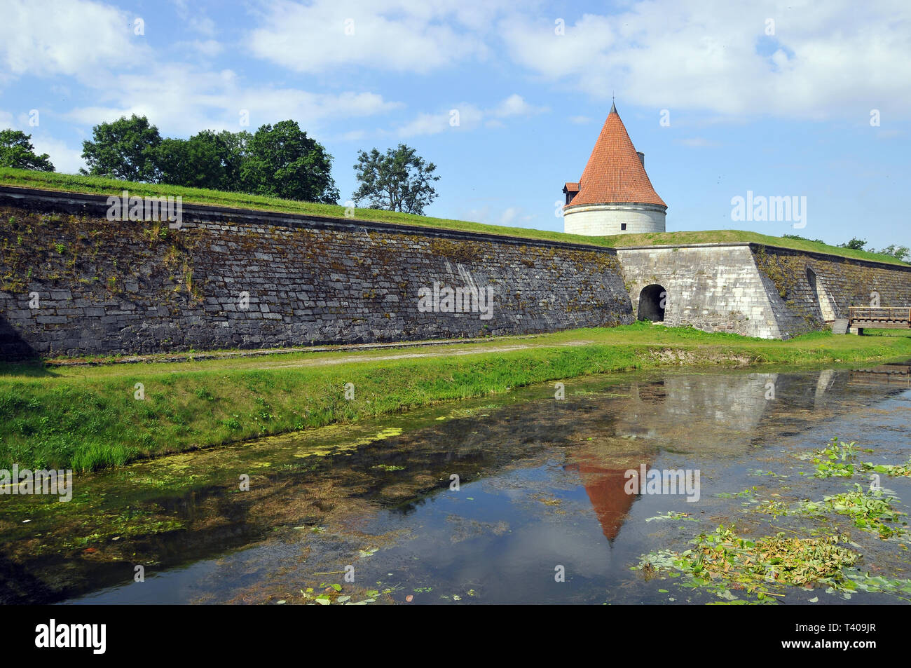 Il castello di Kuressaare, Estonia. Kuressaare vára, Észtország. Foto Stock