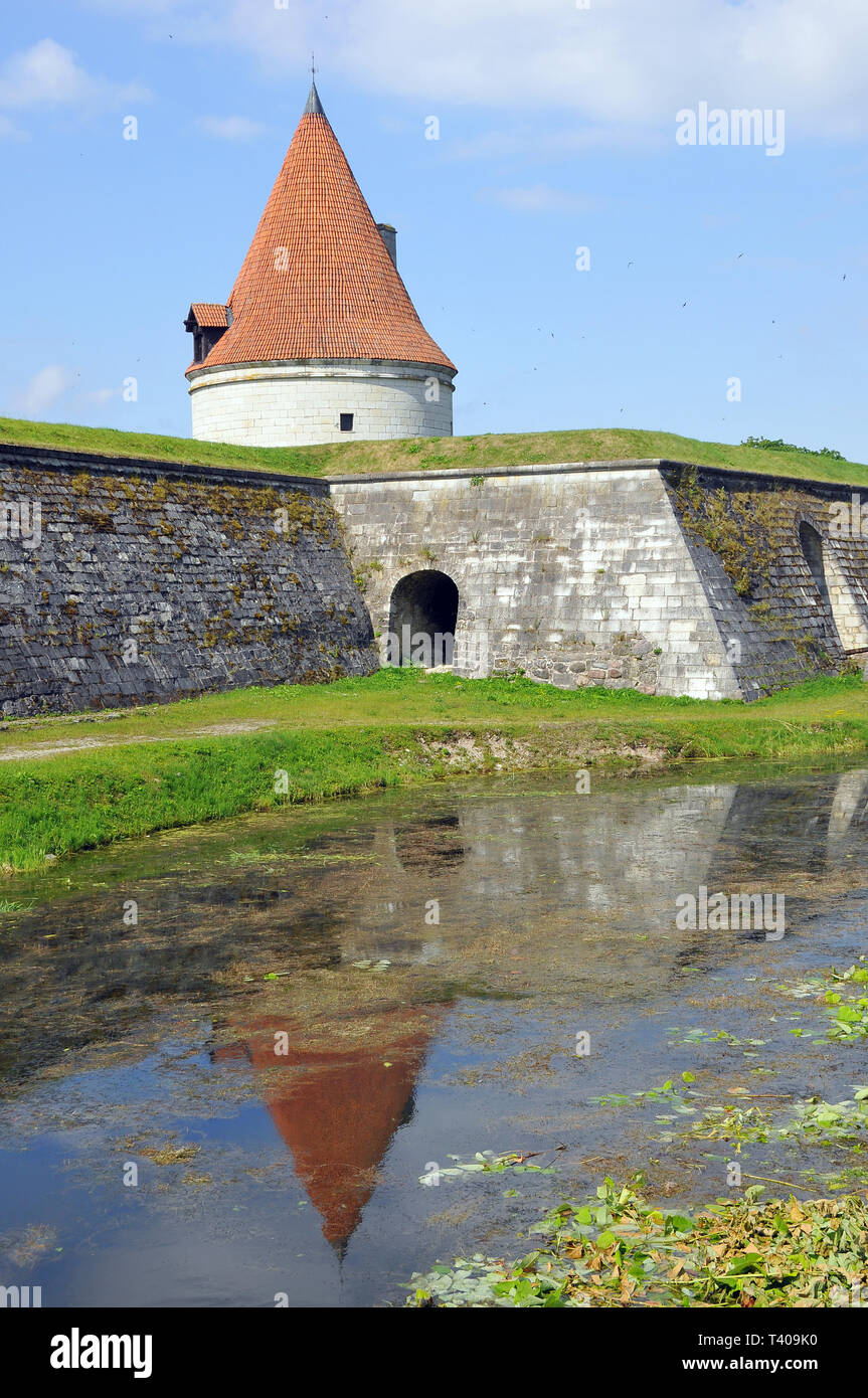Il castello di Kuressaare, Estonia. Kuressaare vára, Észtország. Foto Stock