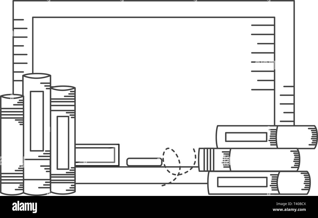 Libri di bordo forniture scolastiche Illustrazione Vettoriale