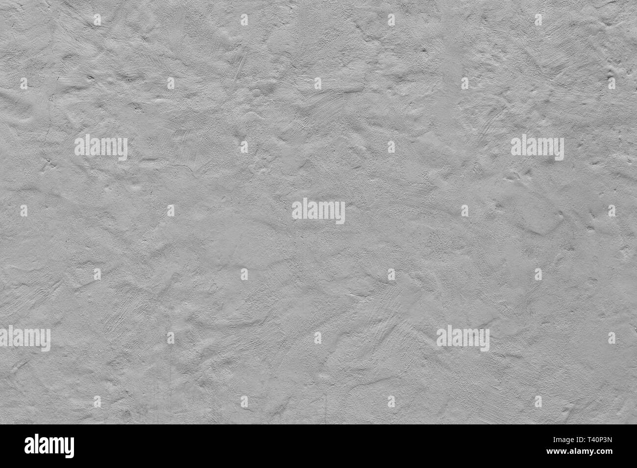 Verniciato grigio goffrato parete edilizia con gesso Foto Stock