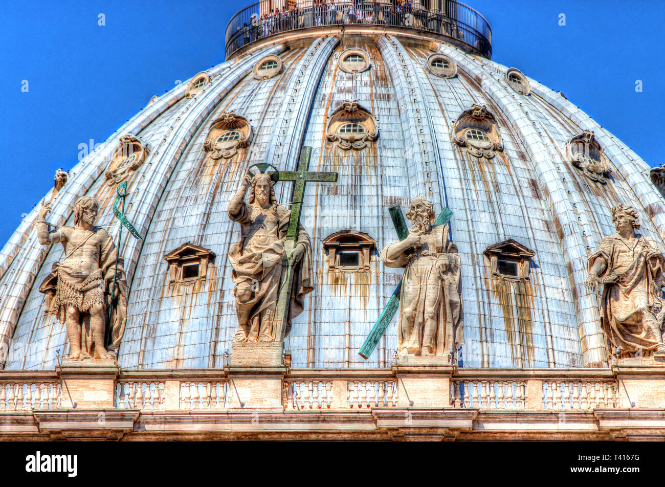 Cupola/Cupola di San Pietro a Roma. Foto Stock