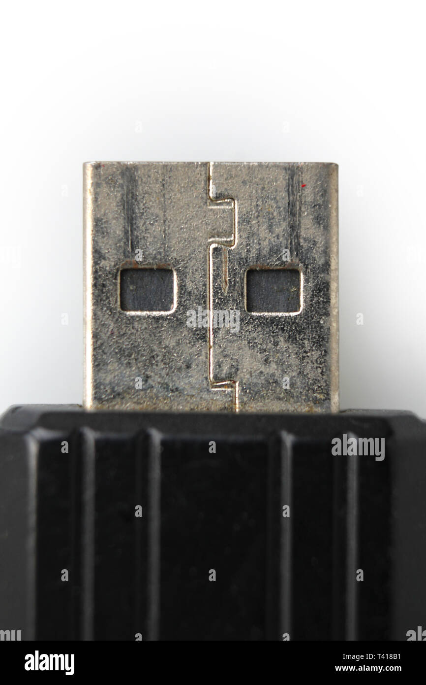 Pendrive USB, macro dettaglio Foto Stock