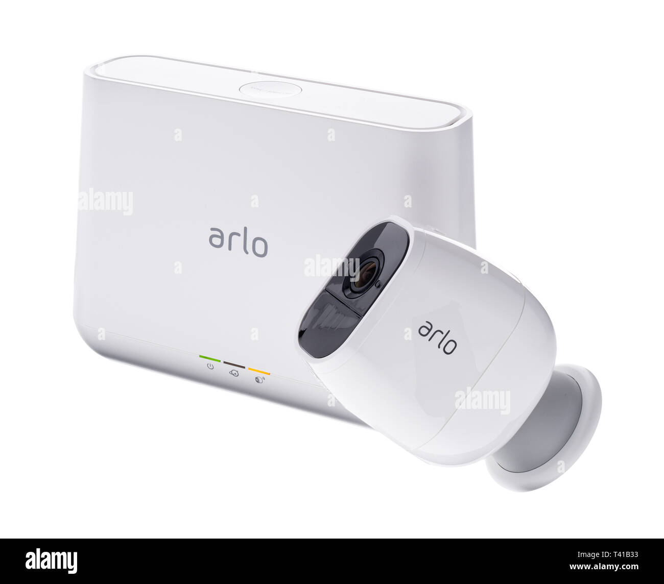 Arlo pro smart videocamera di sicurezza Foto Stock