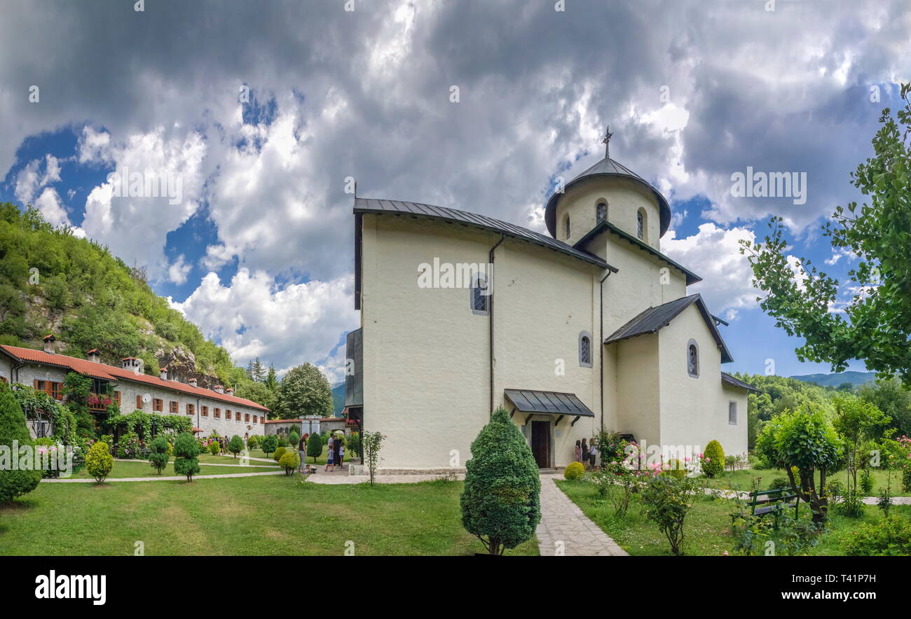 Il Monastero di Moraca in Montenegro Foto Stock