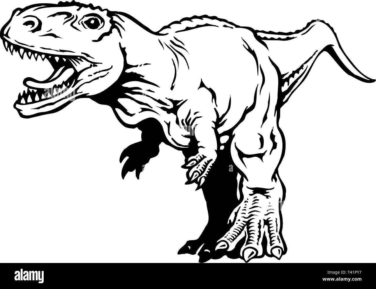 Tyrannosaurus Rex illustrazione vettoriale Illustrazione Vettoriale