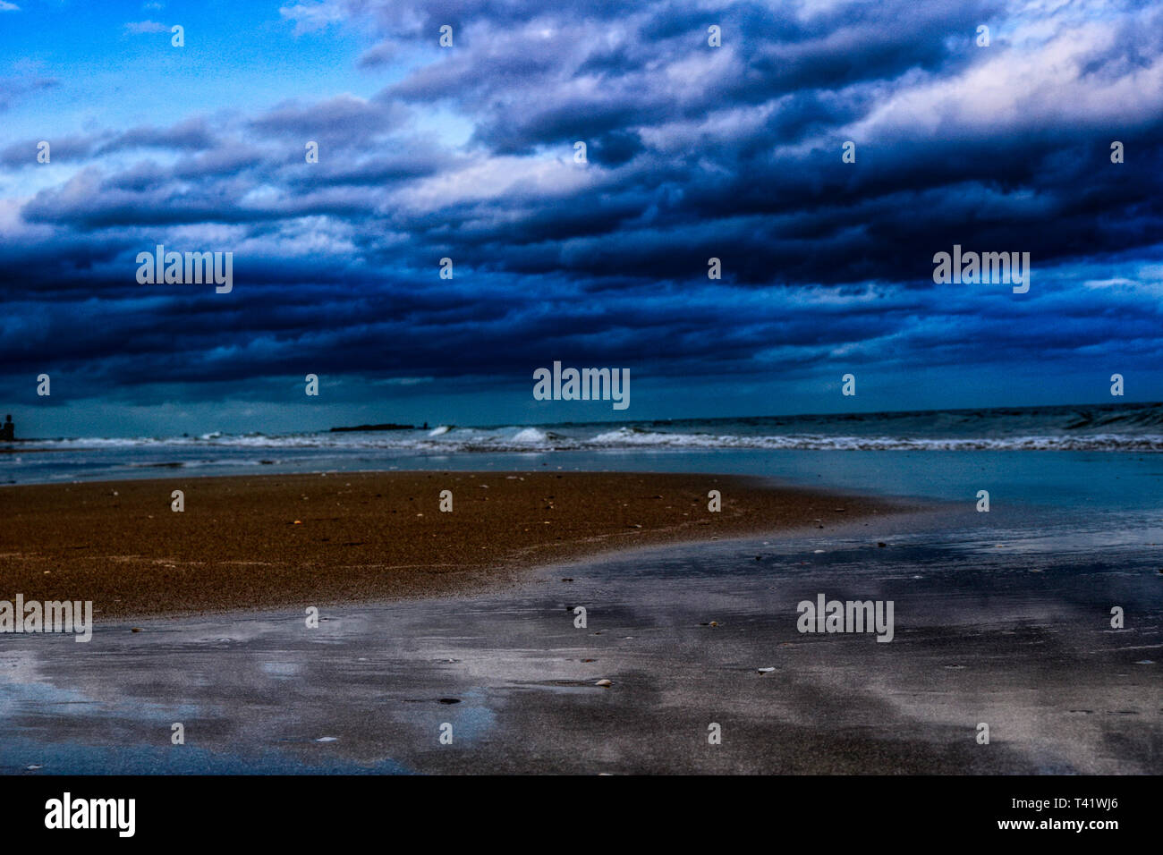 Questa unica foto mostra la grande esclusiva spiaggia e mare di Ban Krut sul tailandese costa del Golfo Foto Stock