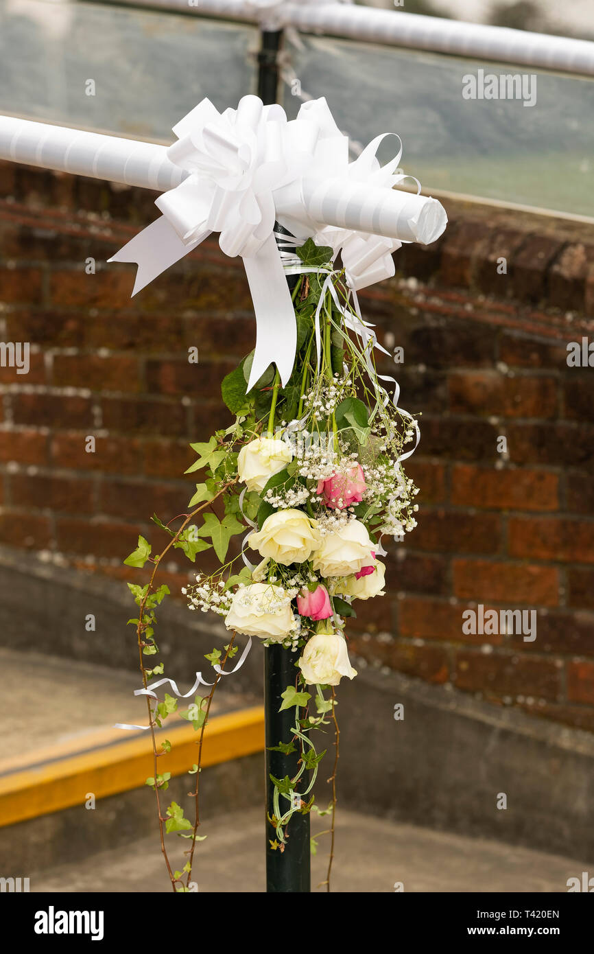 Mazzo di fiori per matrimonio Foto Stock