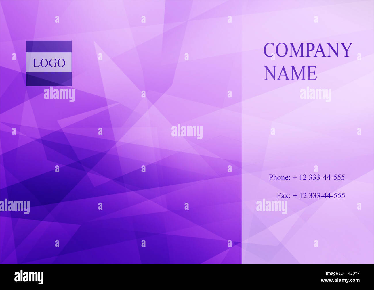 Il minimo moderno business card design per voi. Foto Stock