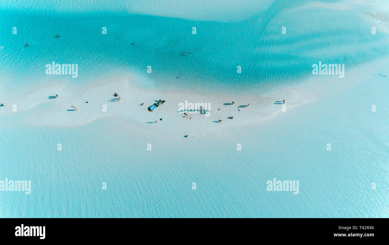 Il kite surf a jambiani, Zanzibar Foto Stock