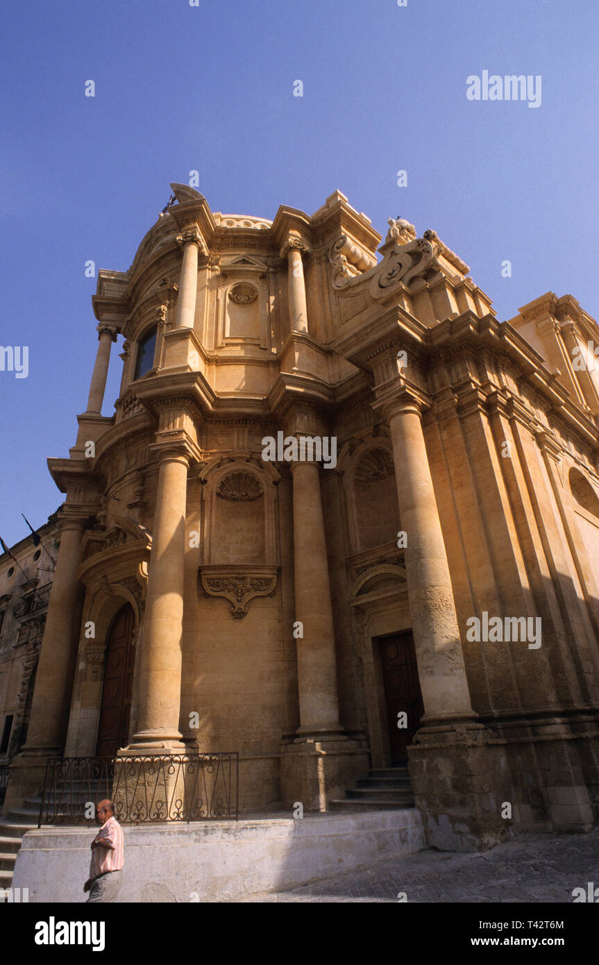 Chiesa di san Domenico, architettura barocca, rosario gagliardi, noto, SICILIA (Sicilia), Italia Foto Stock