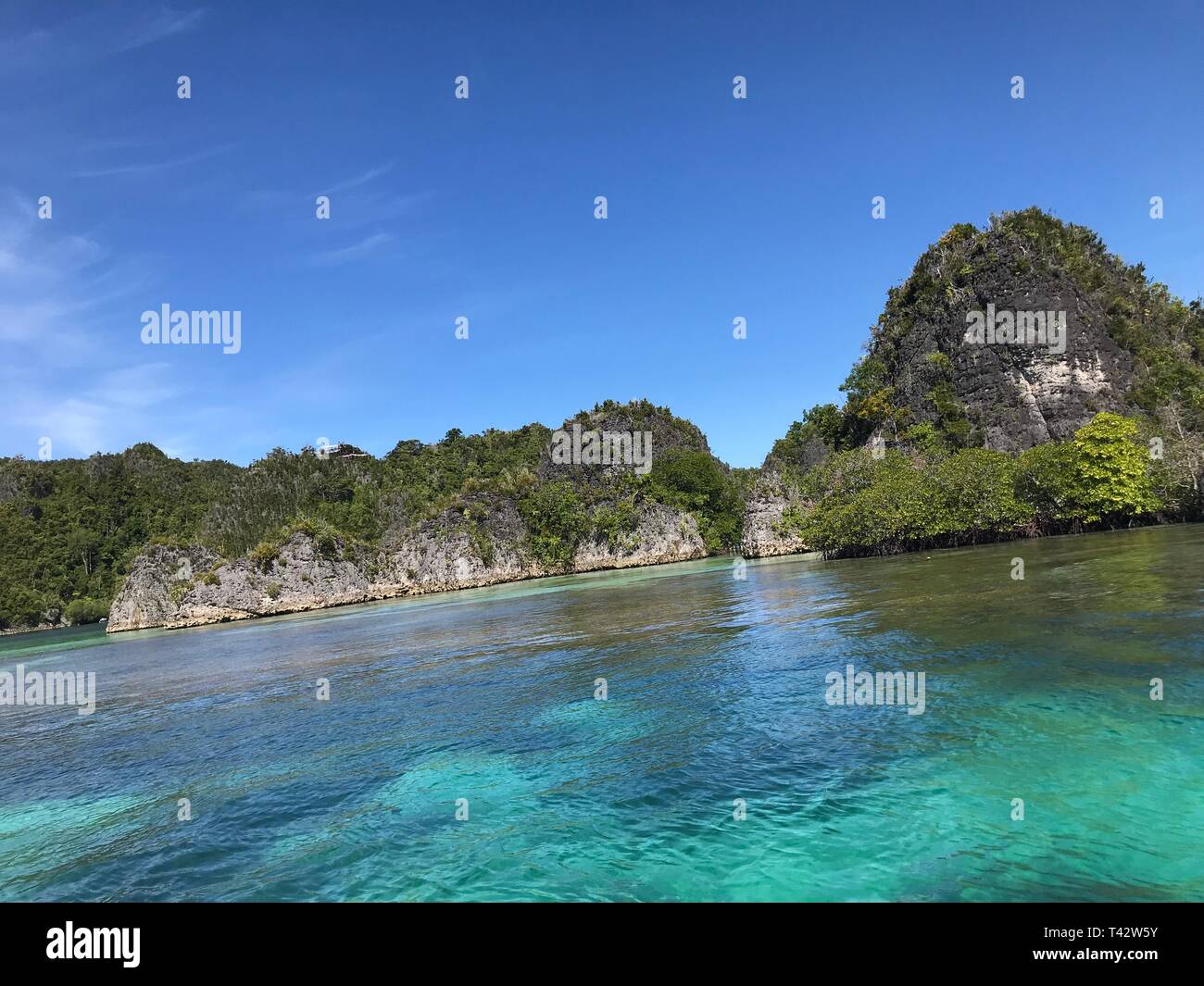 Piaynemo Geo-park di Raja Ampat Papua Indonesia Foto Stock