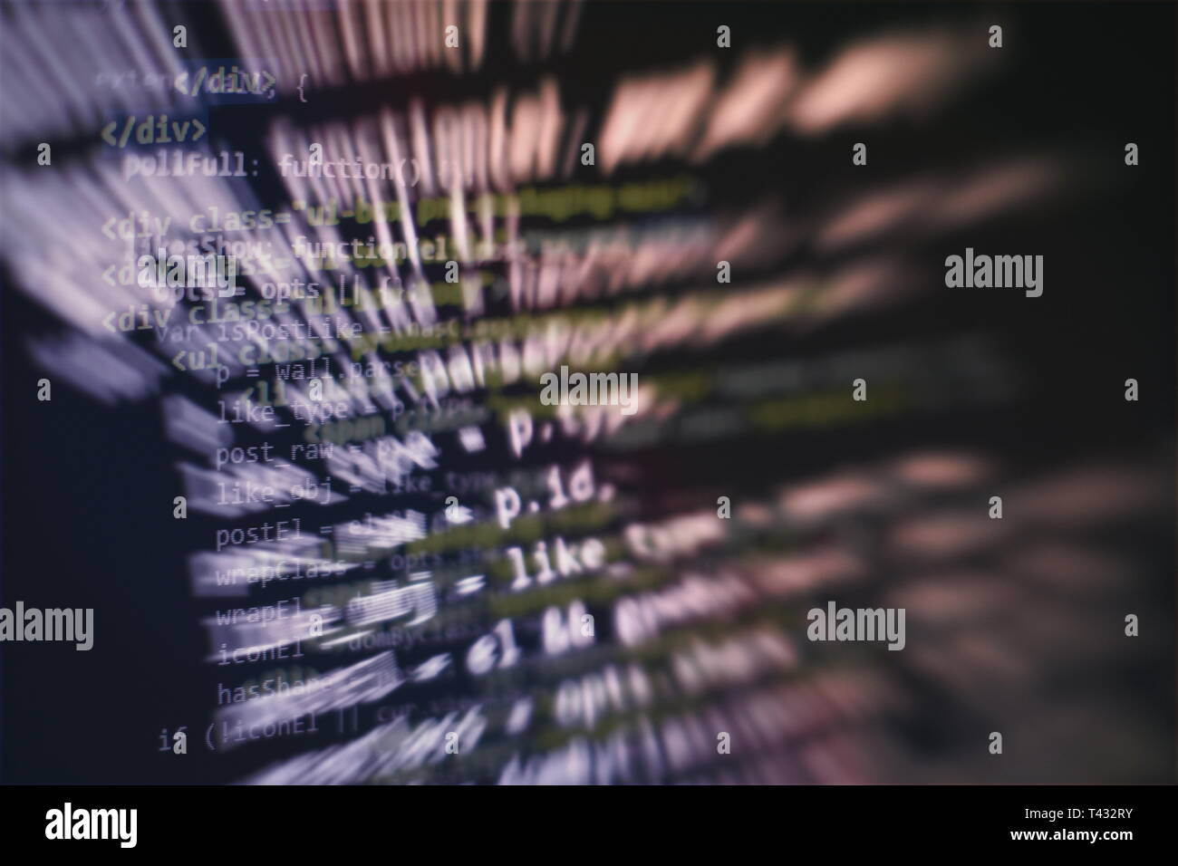 Lo sviluppo del software. Internet security hacker di prevenzione. Ottimizzazione SEO. Tecnologia moderna. Foto Stock