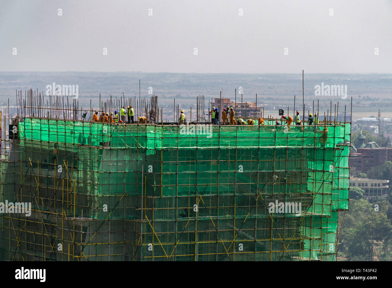 Banca Centrale del Kenya CBK Pension House Edificio in costruzione, Nairobi, Kenia Foto Stock