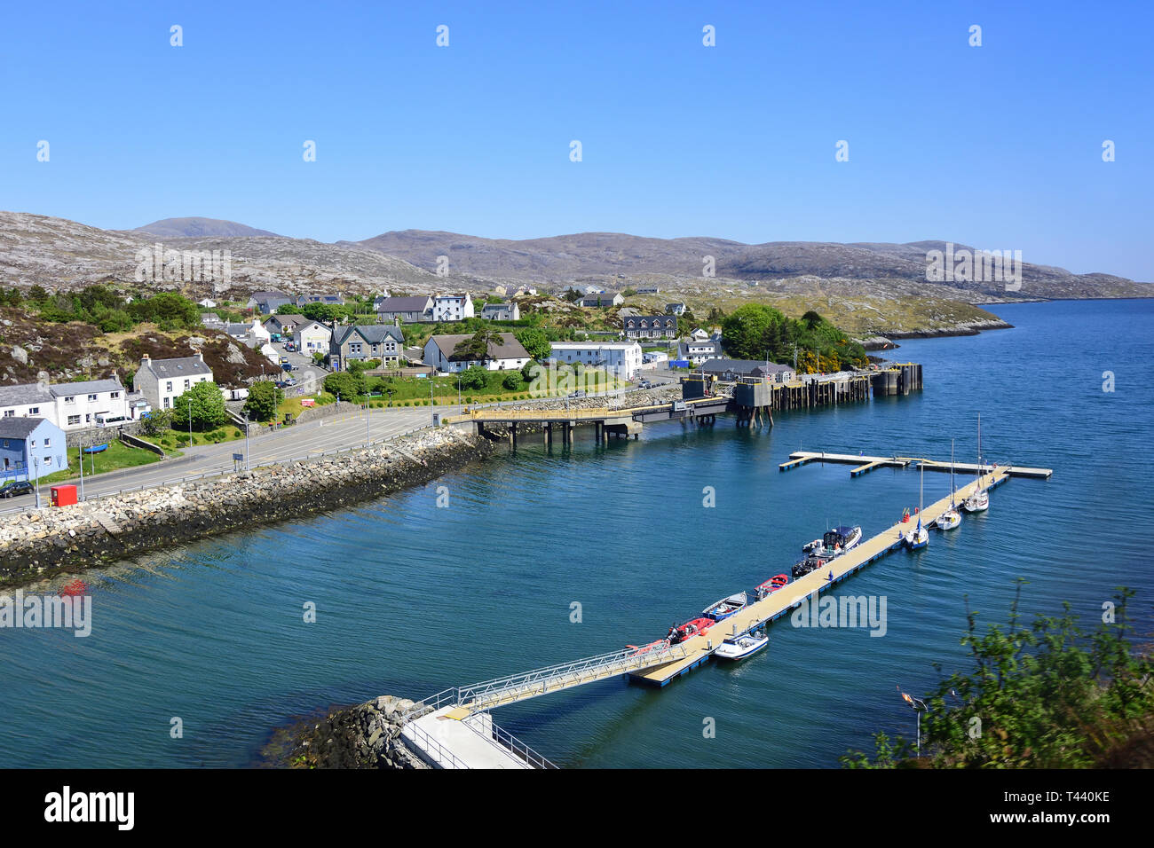 Tarbert (Tairbeart), Isle of Harris, Ebridi Esterne, Na h-Eileanan Siar, Scotland, Regno Unito Foto Stock