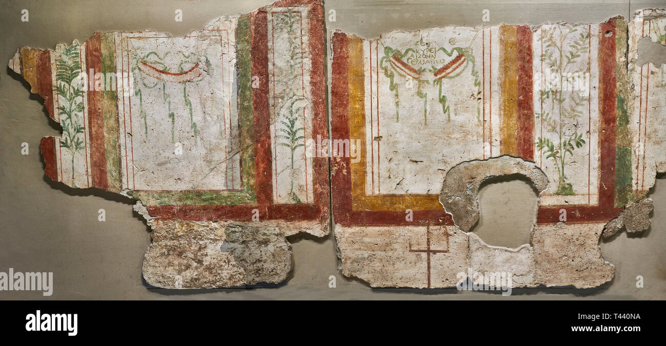 Affresco romano da Zeugma. 2a - III secolo D.C. Zeugma Museo del Mosaico, Gaziantep, Turchia. Foto Stock