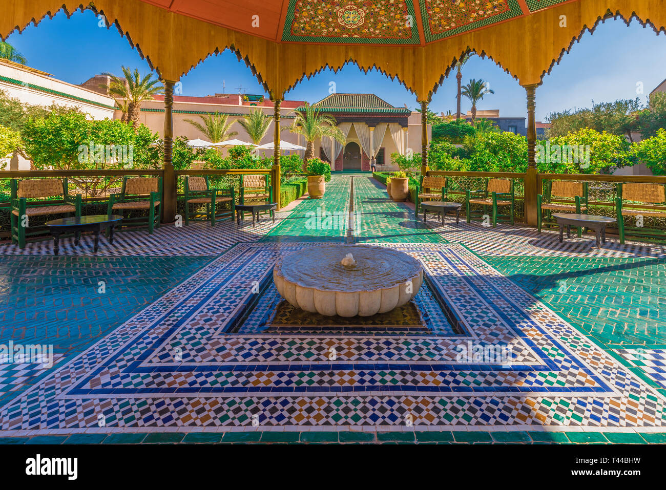 Le Jardin Secret, Marrakech, Marocco - 13 Novembre 2017: Le Jardin Secret,  la vecchia Medina, Marrakech, Marocco Foto stock - Alamy