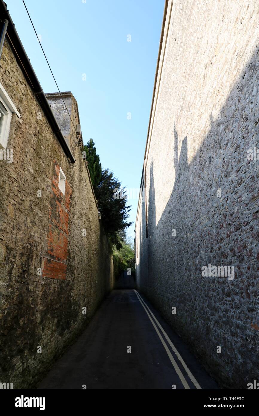 Shepton Mallet prigione, visto dal Frithfield lane Foto Stock