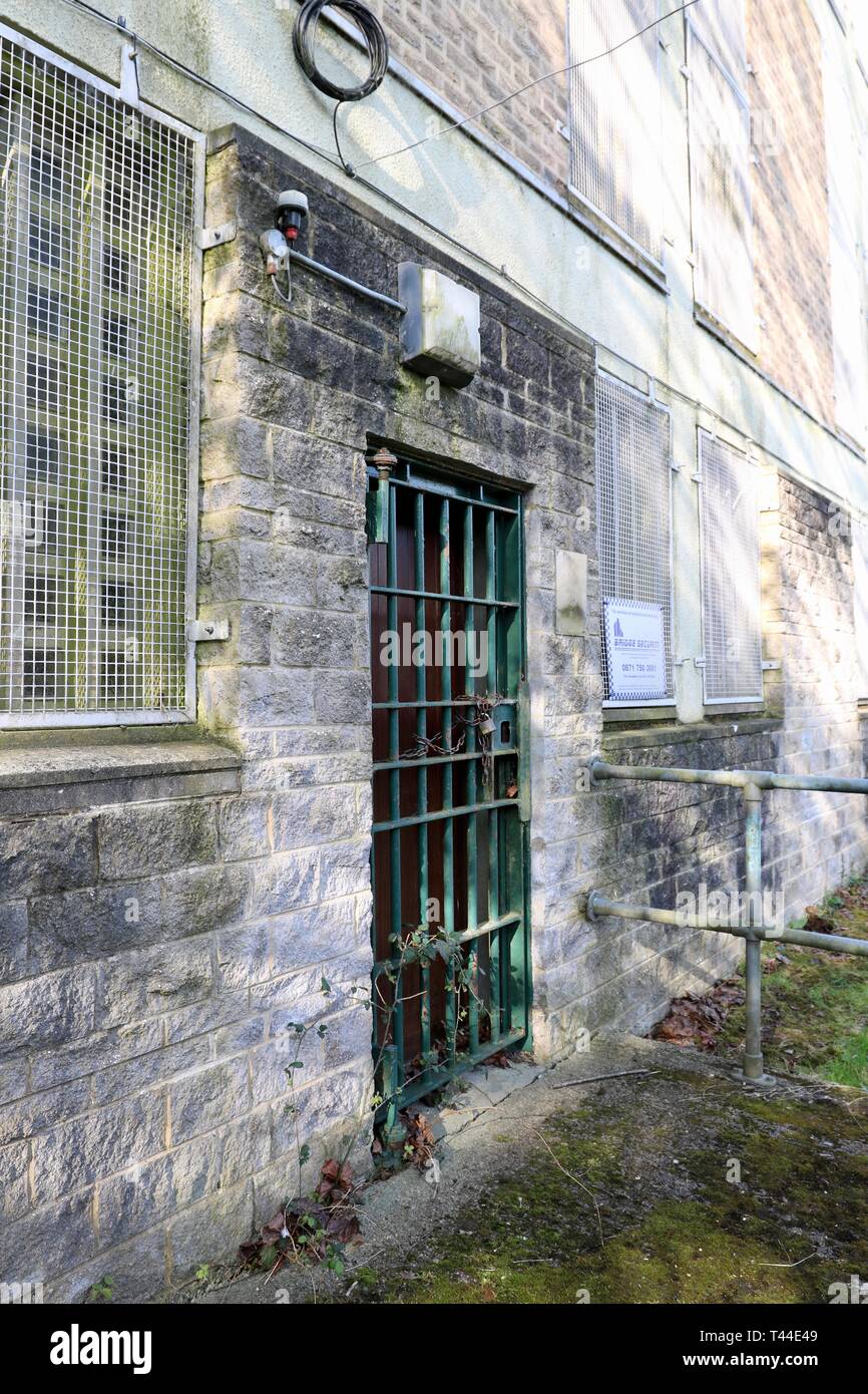 Shepton Mallet prigione, piccola porta per il nuovo edificio Foto Stock