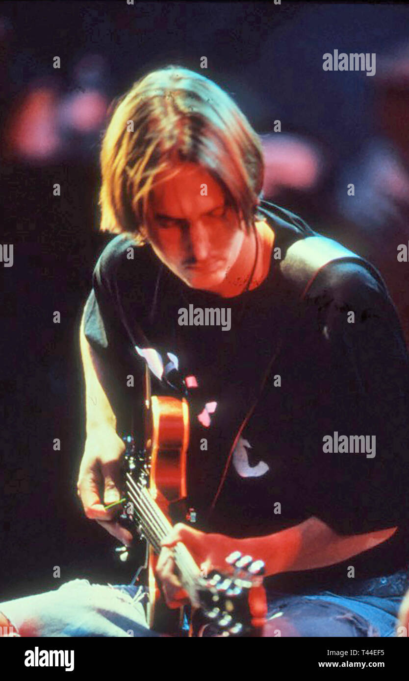 PEARL JAM rock americano di gruppo con Eddie Vedder nel 1995. Photo: Jeffrey Mayer Foto Stock