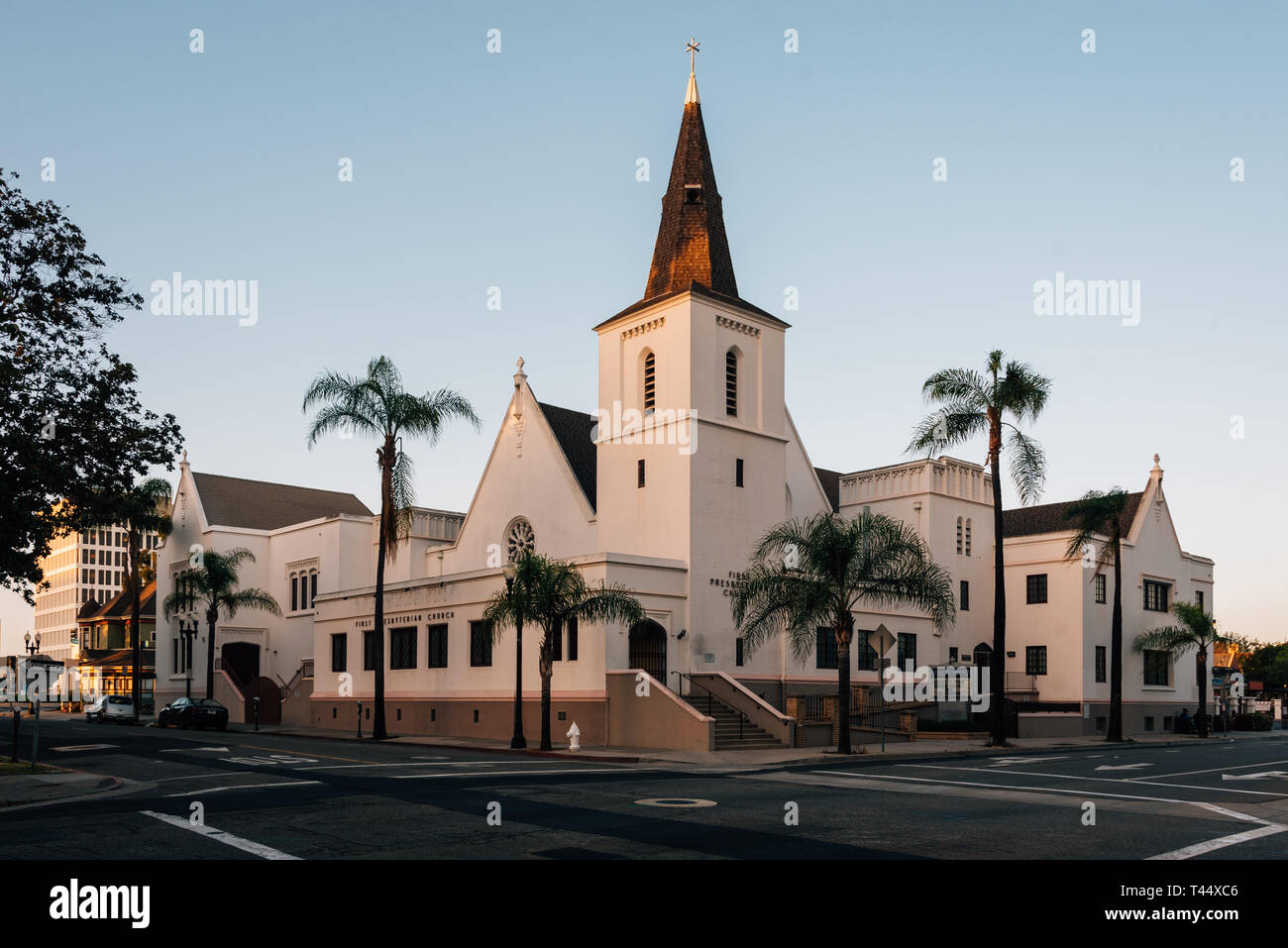 La prima Chiesa Presbiteriana, Santa Ana, California Foto Stock