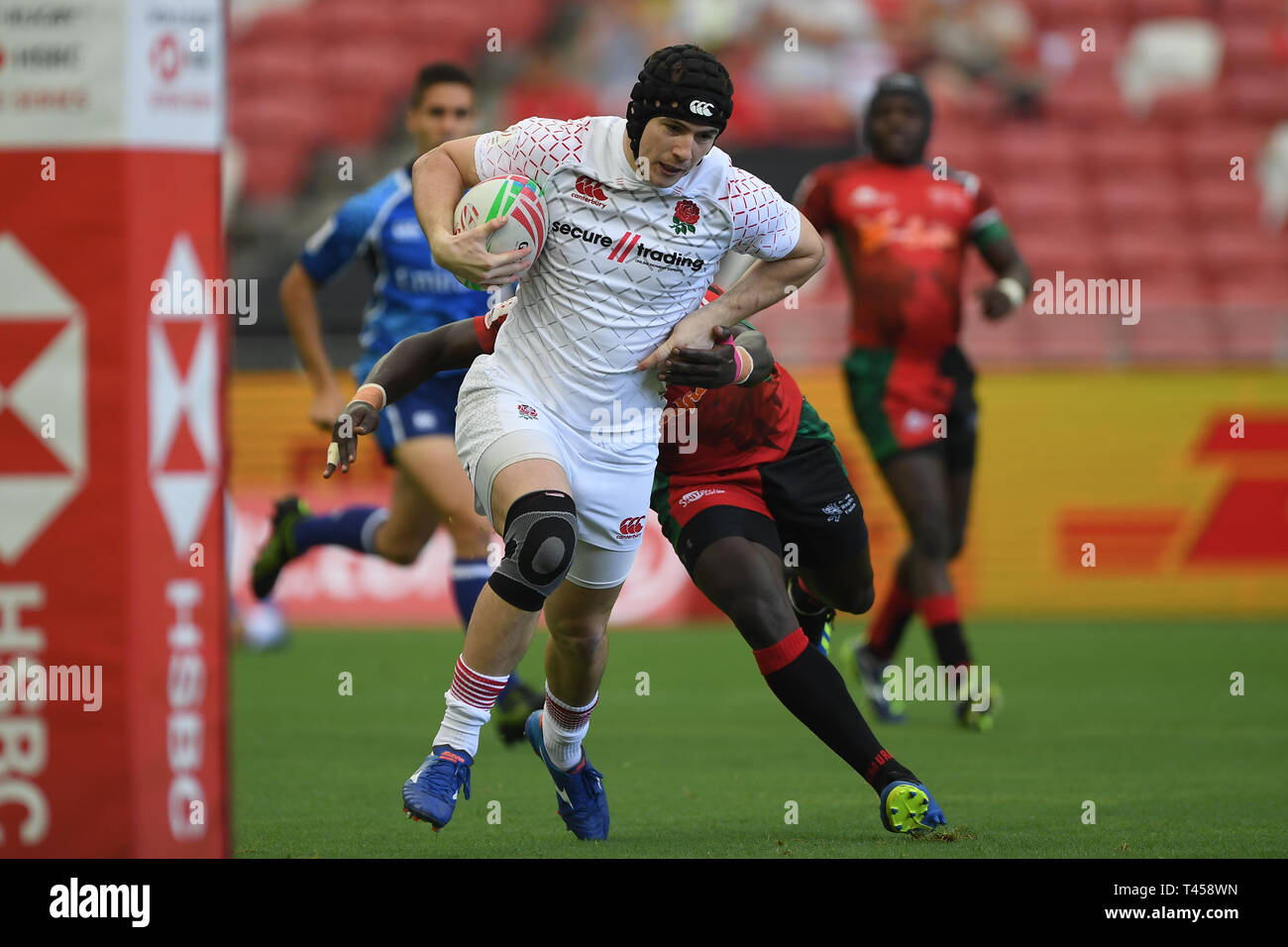 Sarà Muir (ITA), Apr 13, 2019 - in azione durante l'Inghilterra vs Kenya HSBC Singapore Rugby 7s 2019 Credit: Haruhiko Otsuka/AFLO/Alamy Live News Foto Stock