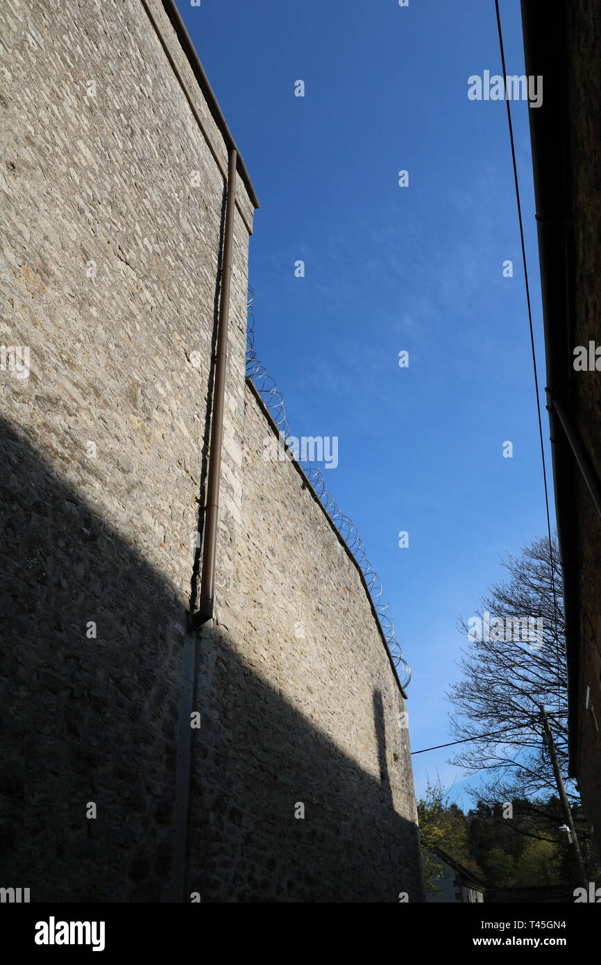 Shepton Mallet prigione da Frithfield lane Foto Stock