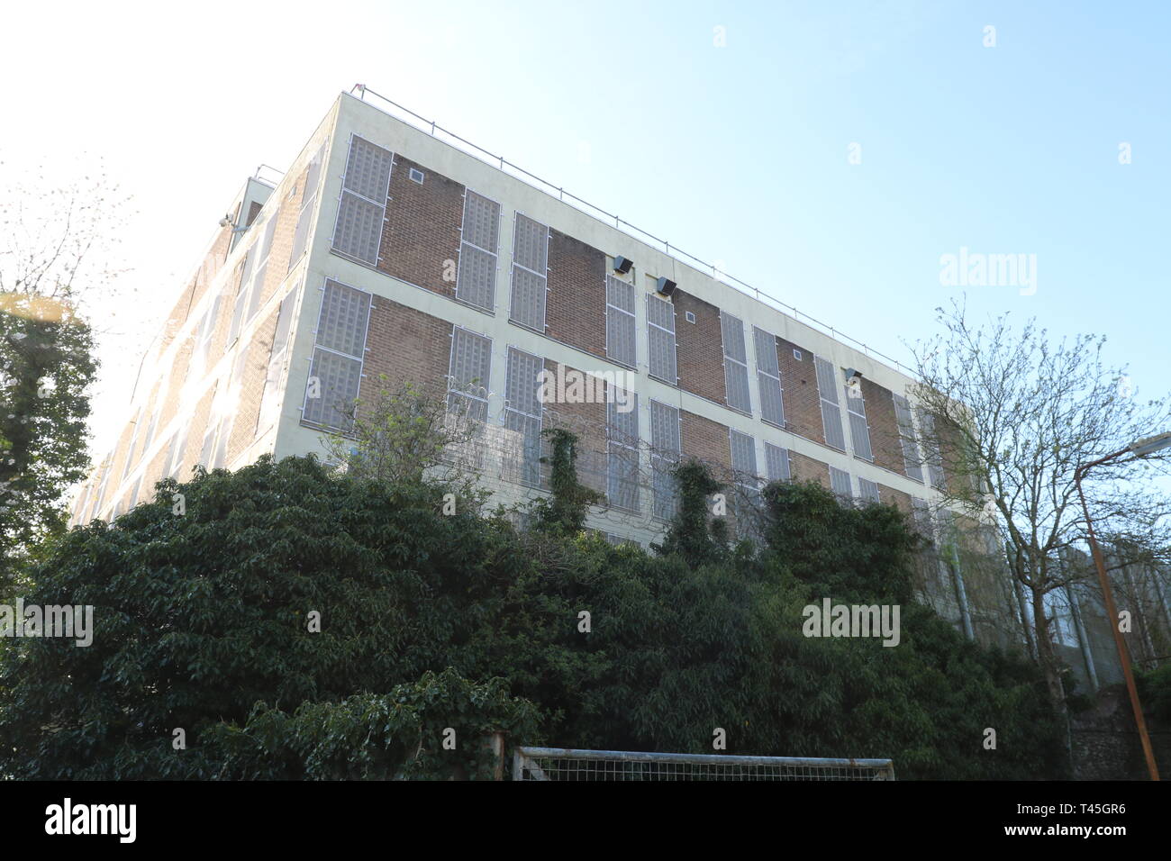 Shepton Mallet prigione, dalla prigione lane Foto Stock