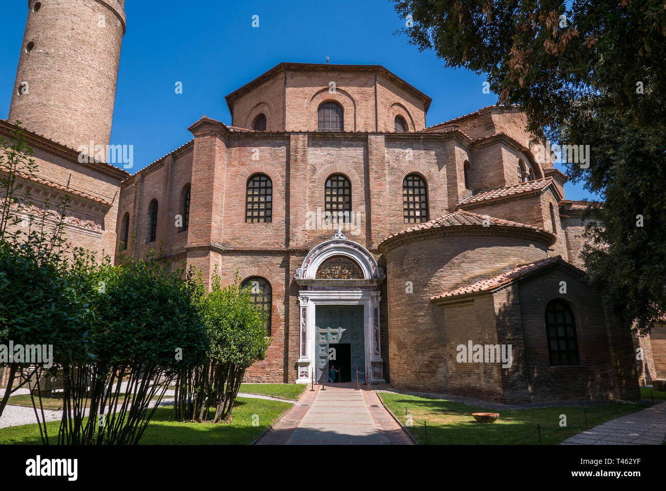 RAVENNA, Italia 2018 agosto 03: Basilica di San Vitale a Ravenna Foto Stock