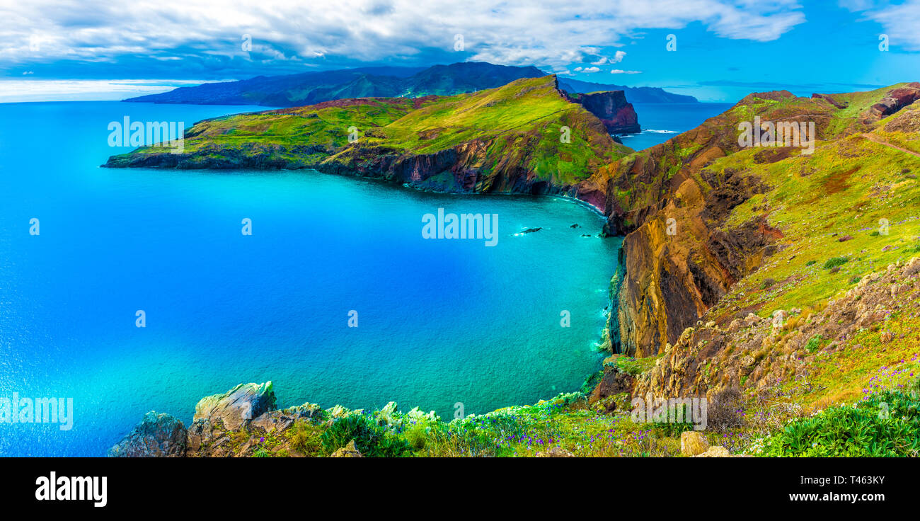 Ponta de Sao Lourenco, Isole Madeira, Portogallo Foto Stock