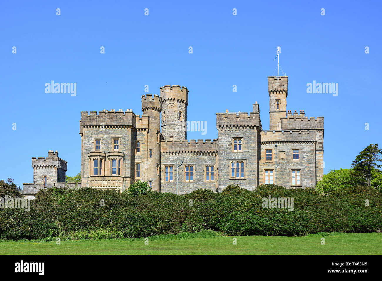 Il castello di Lews e motivi, Stornoway, isola di Lewis, Ebridi Esterne, Na h-Eileanan Siar, Scotland, Regno Unito Foto Stock