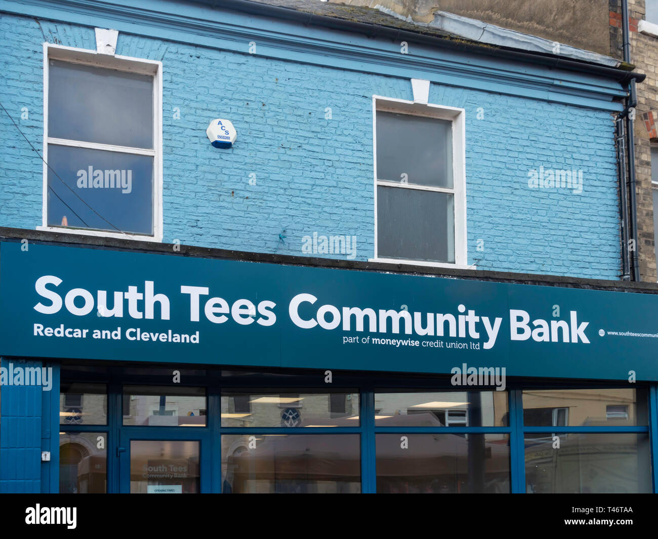 South Tees Banca Comunitaria Redcar e Cleveland offre servizi bancari per le persone che potrebbero altrimenti essere finanziariamente esclusi Foto Stock