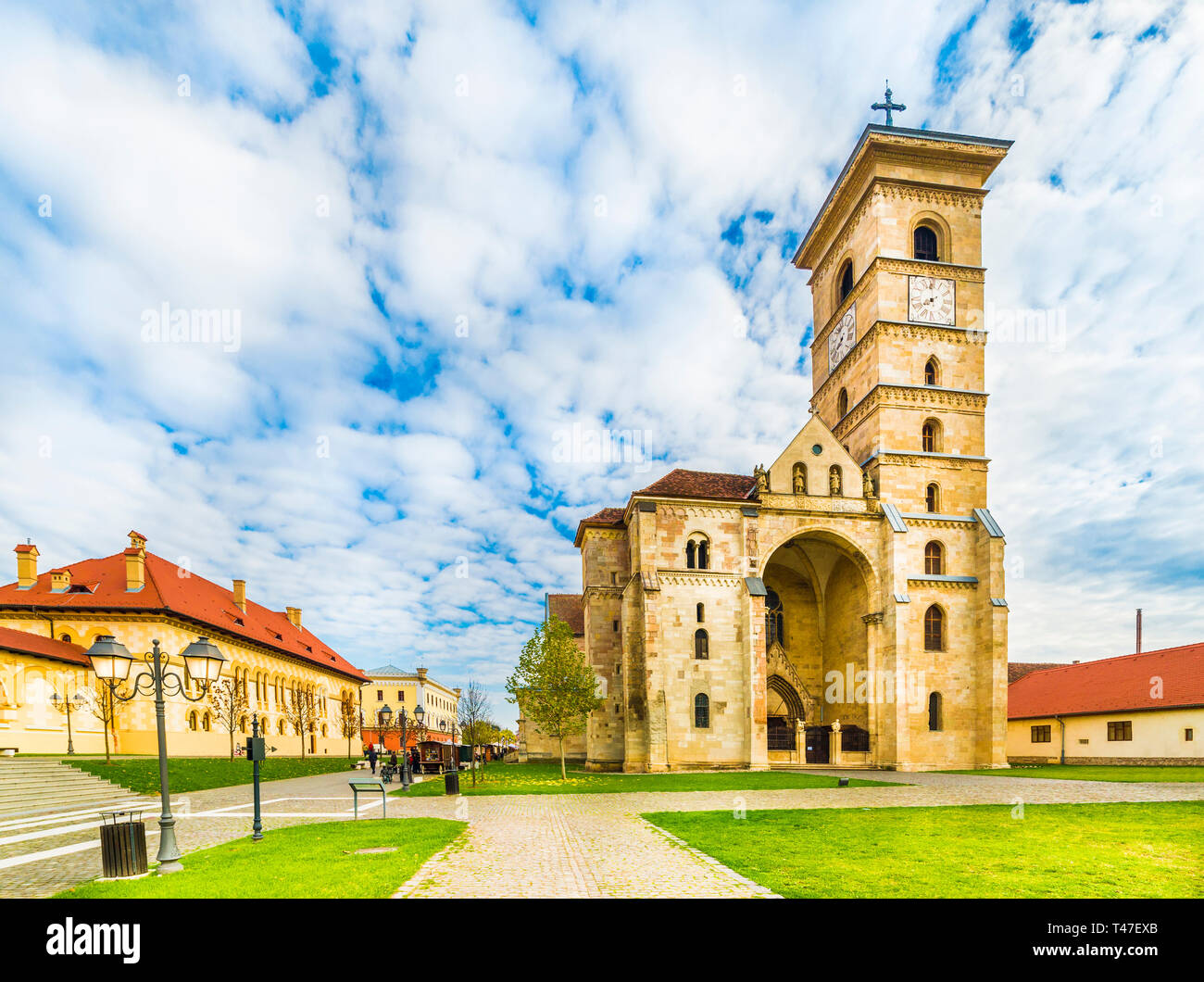 St Michael's Cathedral di Alba Iulia fortezza, Transilvania, Romania Foto Stock