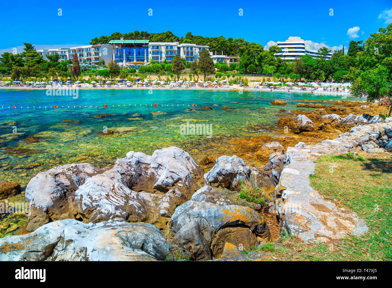 Istria Rovinj Beach Immagini Istria Rovinj Beach Fotos