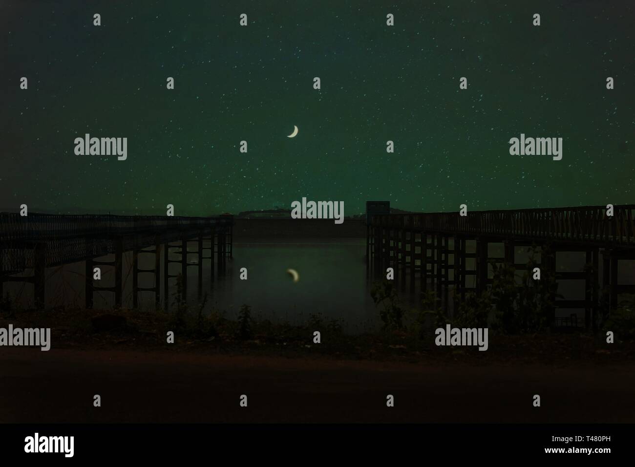 luce notturna Foto Stock