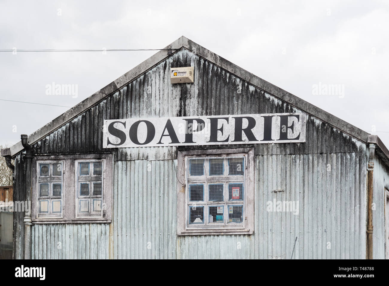 Il Caurnie Soaperie - i mondi più vecchio processo a freddo soapmaker - Kirkintilloch, Scotland, Regno Unito Foto Stock
