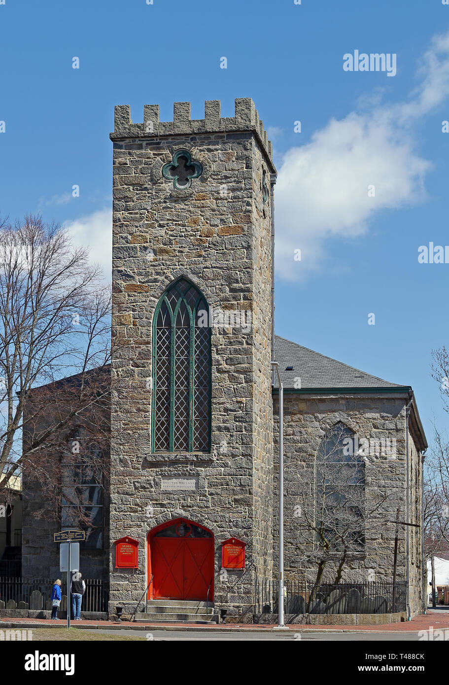 Salem, Massachusetts - Aprile 6, 2019: San Pietro Chiesa Episcopale in Salem, Massachusetts Foto Stock